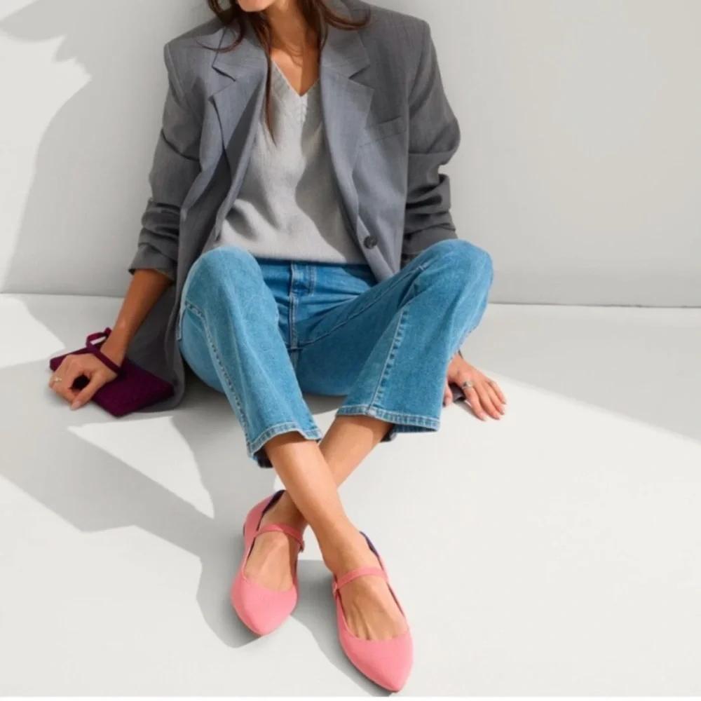 Rothy’s tulip pink May Jane ll flats sz 11 - Picture 2 of 15